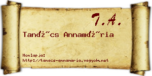 Tanács Annamária névjegykártya