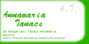 annamaria tanacs business card